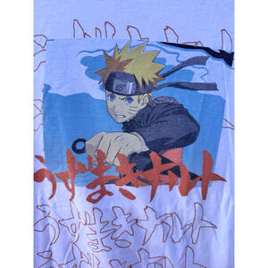 Naruto Japanese Shippuden T-Shirt M Men’s Y2K Japanese Anime Manga Cartoon Tee